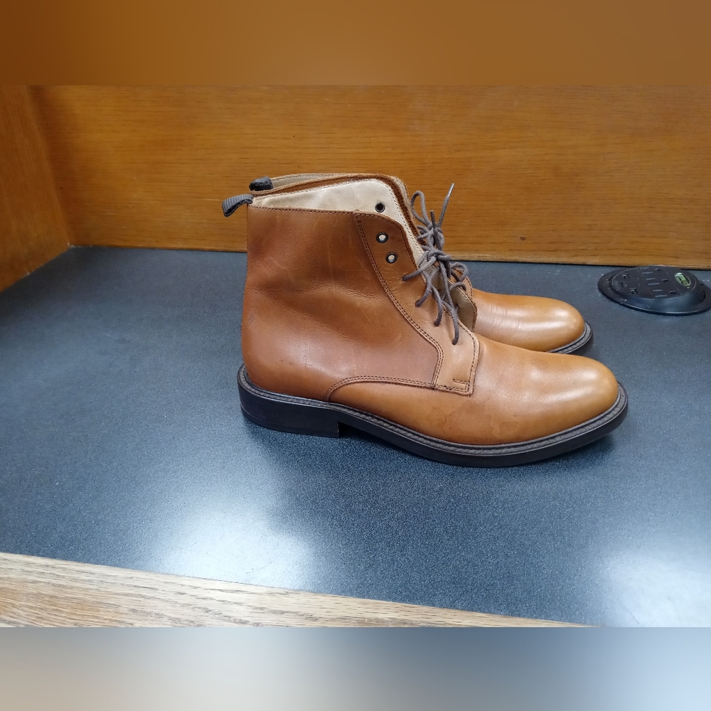 Luxury Leather Women's Boots Cognac - Picture 3 of 7